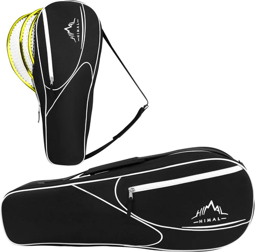 3 Racquet Tennis-Bag Premium Tennis-Racket-Bag with Protective Pad, Professional or Beginner Tennis Players, Lightweight Tennis Bag for All Ages,Black